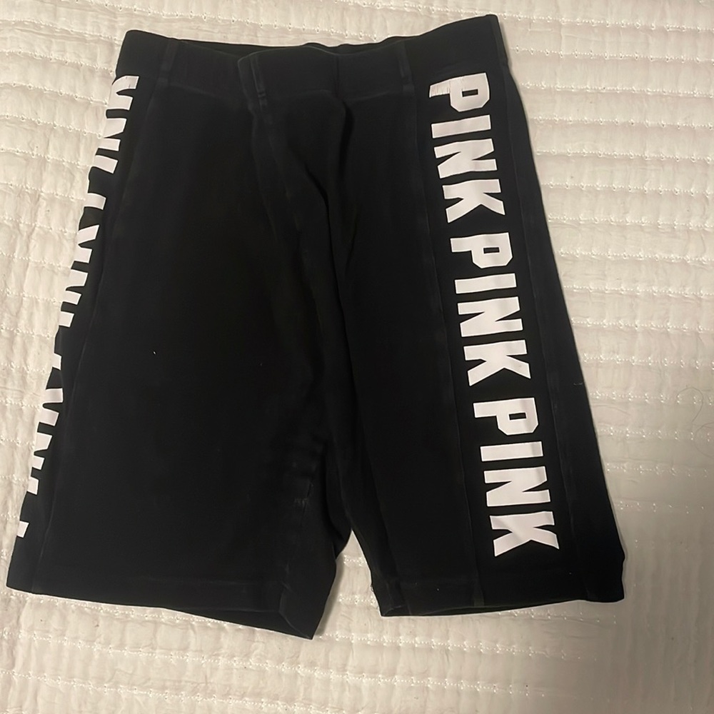 Pink biker shorts